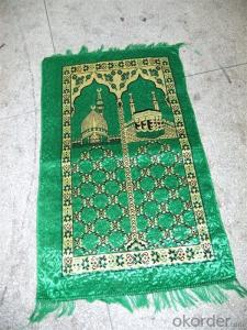 Hot Sale Muslim Prayer Rug Mat Cheap and Portable with Compass for Traveling