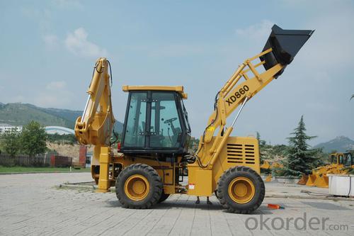 XD860 Integral Backhoe Loader Cummins Engine Capacity 1m3 Backhoe Bucket Capacity 0.3m3 System 1