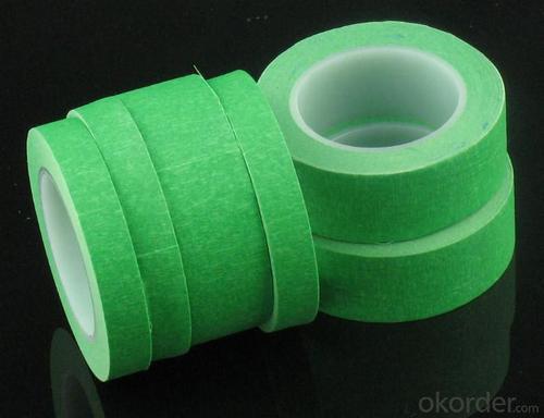 Green Colour Rubber Adhesive Masking  Tape System 1