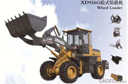 XD926G 2t Wheel Loader Payloader Bucket Capacity 1m3 System 1