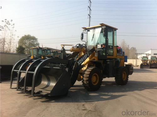 XD918G 1.5T Grass Sugarcane Grapple Wheel Loader System 1