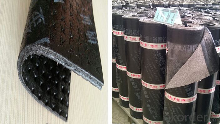 Modified Rubber Asphalt SBS Bituminous Waterproofing Membrane For Bridge In Rolls