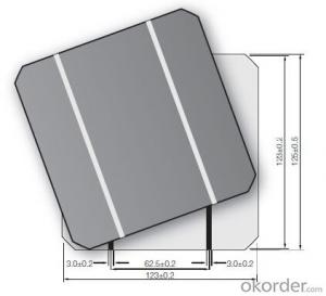 156x156 A Grade B Grade PV Silicon Solar Cell for Solar Panel