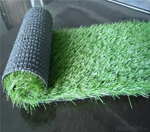 PE Monofilament Yarn Field Green Soccer Artificial Grass 3/4'' Gauge , Height 20mm to 50mm System 1