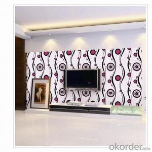 PVC Wallpaper Vinyl Covered Fashion Soundproof Waterproof for Living Room System 1