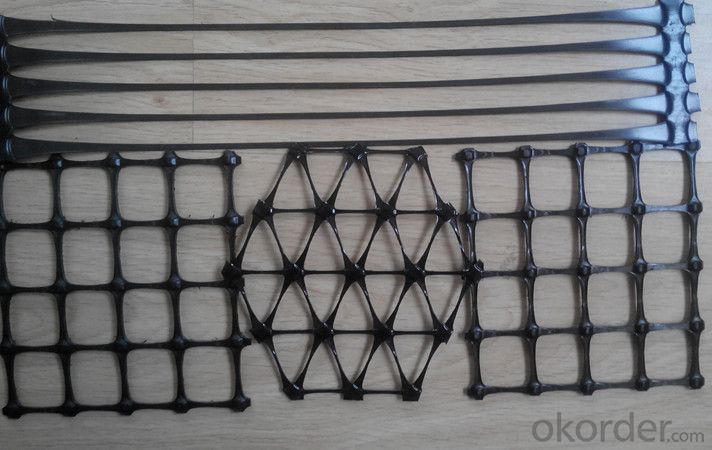 Multiaxial High strength steel-plastic Geogrid System 1