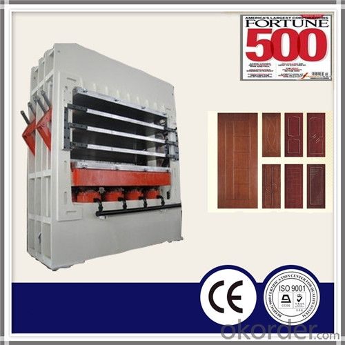 Wood Panel Door Hot Press / Wood Door Laminating Hot Press Machine in China