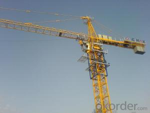 China supplier flat top jib tower cranes for sale