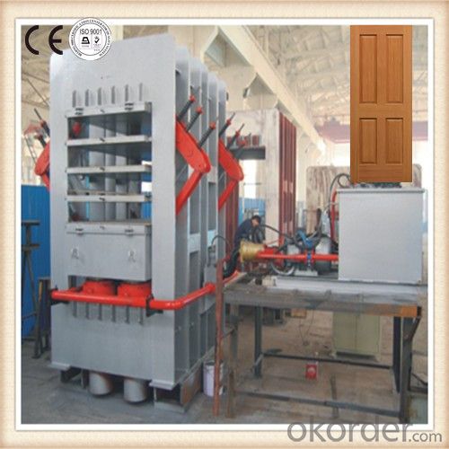 Wood Panel Door Hot Press / Wood Door Laminating Hot Press Machine in China System 1