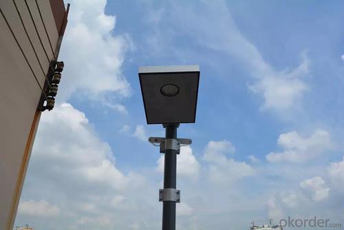 40W All-in-One Integrated Solar LED Street Light - 4 X 4 Solar Light Post Caps System 1