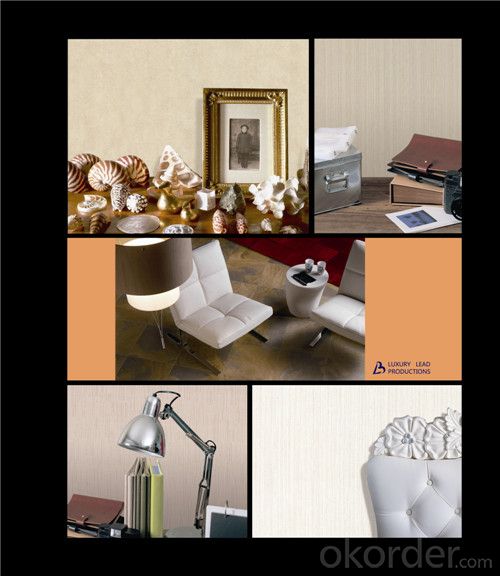 Fabric Backed Wallcovering Household Interior Wallpaper PVC Covering Material Vinyl Wallcovering System 1