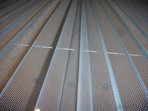 Polyester Pleated Window Screen Mesh with Fold of 20mm