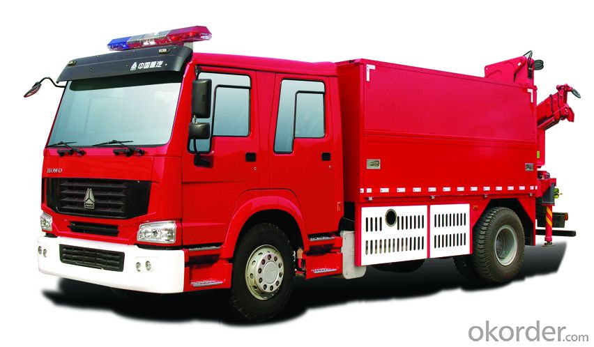 Fire Truck  HOWO 4*2 Water and Foam (7000/8000L) System 1