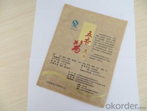 Food Grade CPP or PP Laminated with Craft Paper Bag for Packing