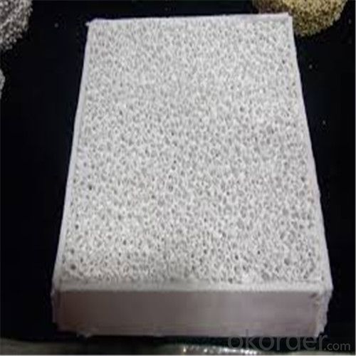 Filtro de espuma cerámica de alúmina para filtrar metal fundido