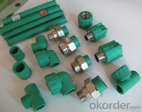 PPR All Plastic Fittings Pipe Plastic Material PPR Reduced Tee T32*25*25 System 1