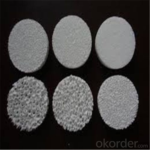 Alumina Circle  Ceramic Foam Filter for Foundry Industry