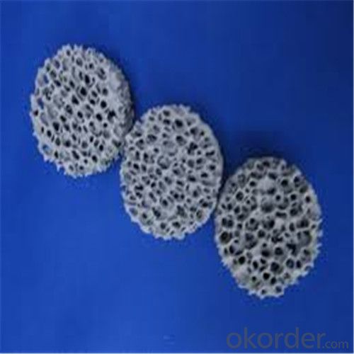 Filtro de espuma cerámica de óxido de circonio para la fundición de hierro y acero