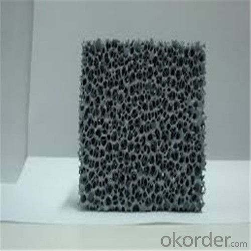 Filtro de espuma cerámica de alúmina para filtrar metal fundido