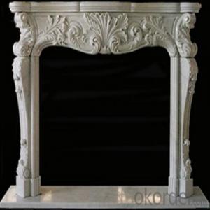 Custom Antique White Cultured Insert The Marble Fireplaces System 1