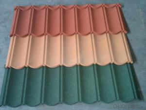 Angle Colorful Stone Coated Metal Roofing Tile System 1