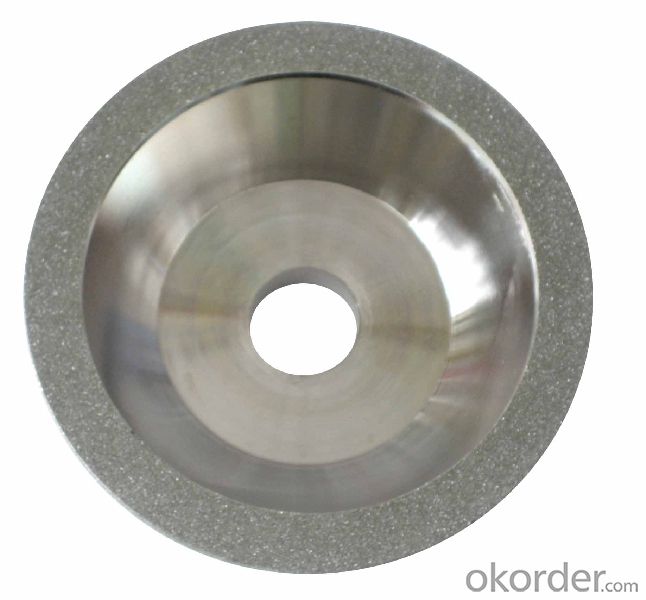 Diamond Spiral one Ring/Row Concave Cup Shaped Grinding Wheel