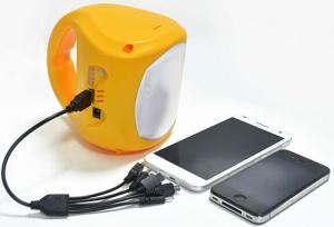 Environmental friendly solar lantern with AC charger and PV module System 1