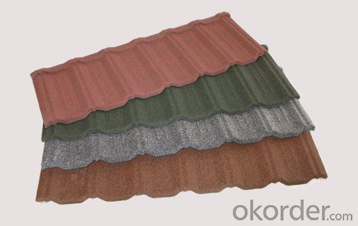 Recyclable Colorful Stone Coated Metal Roof Tile System 1