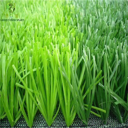 40mm PE Football Artificial Grass , Greenl Synthetic Lawn For Soccer System 1