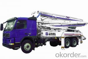 Concrete Pump Truck-Mounted  with Boom (24m) System 1