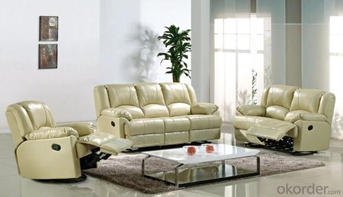 Electrical Recliner Sofa with Natural Leather System 1