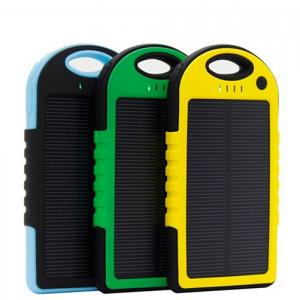 5000mAh Waterproof Solar Power Bank for Mobile Phone and Tablet