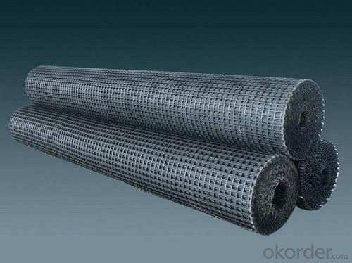 Asphalt Reinforced Fiberglass Rail Track Reinforcement Geogrids System 1