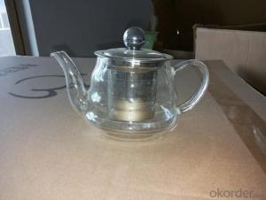 Commercial Heat Resistance Glass Tea Pot 600ml