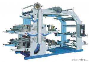 High Speed 4 Colors Plastic PE Film Roll Flexo Printing Machine At Low Price System 1