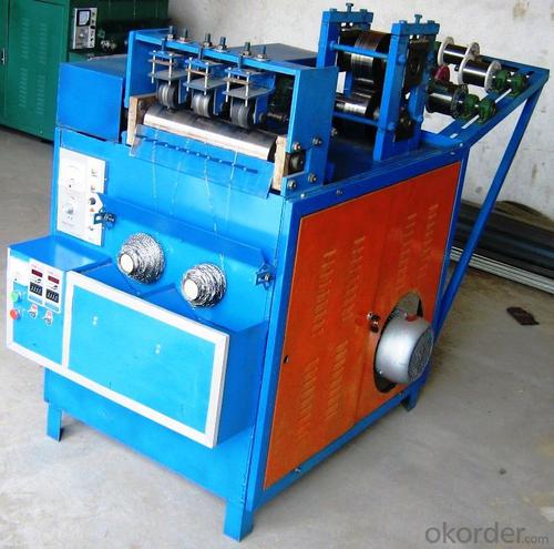 8 Wire 4 Ball Steel Scourer Making Machine,Metal Scourer Machine System 1