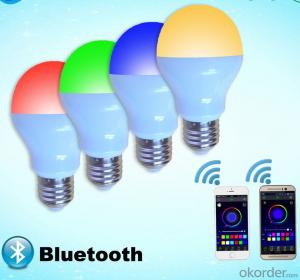 LED Bulb LED remote bulb LED Bluetooth Bulb RGBW Bluetooth Bulb 9W System 1