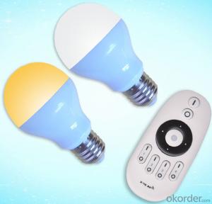 LED Bulb Led Remote Bulb 2.4G Grouping LED Color Temperature Bulb  (6W Plastic Cover the Aluminum) System 1