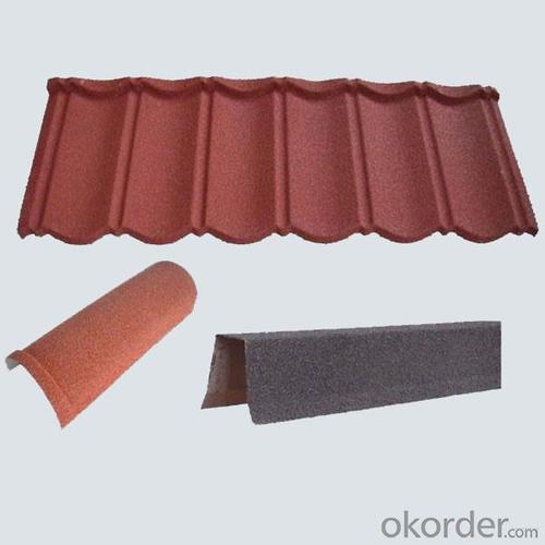 Stone Coated Color Steel Metal Roofing Tiles System 1