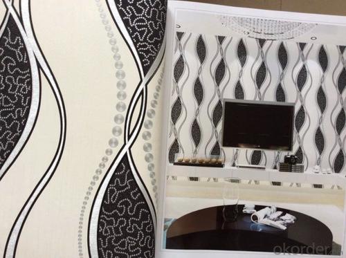 PVC Wallpaper 2015 America Modern Design Wallpaper Made in China Manufacture System 1