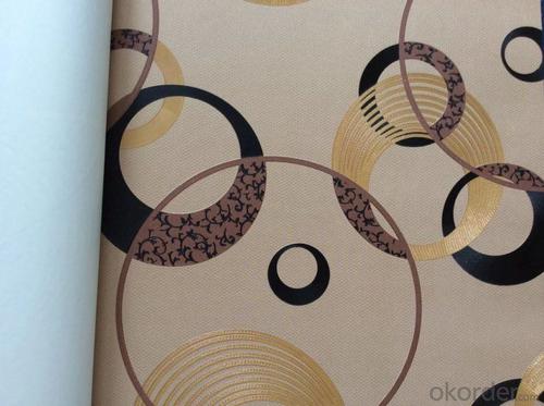 PVC Wallpaper New Design Brown Color Modern Wallpaper for Living Room System 1