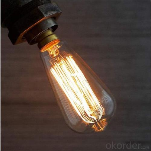 ST64 Retro Edison Bulbs Lights Dimmable E27 E26 120V UL System 1