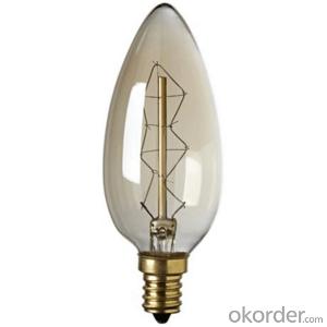 C35 Antique Candle Lamp Edison Bulb B22 with CE ETL