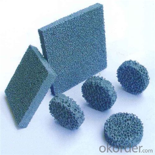 Filtro de espuma / de espuma cerámica de siliciuro de carbono