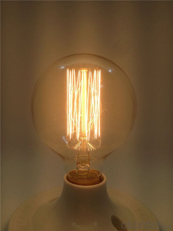 G80 D80mm L118mm Round Shape Edison Bulbs Pendant Lamps