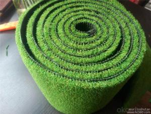 Customized Landscaping Artificial Grass , Outdoor Synthetic Turf 3/8 inch gauge , PP + Net Cloth System 1