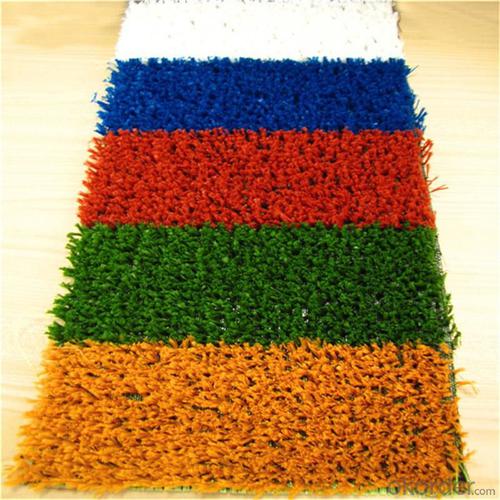 Football Artificial Grass , Green Futsal Synthetic Lawn For Soccer Filed System 1