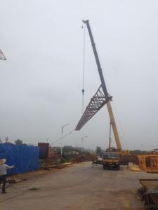 China Construction Machinery QTD5020 10t Luffing Tower Crane System 1