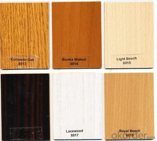 Melamine MDF in Many Different Wood Grain Colors System 1