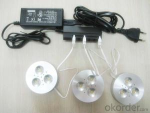 Hot Selling 12 VDC Input High Power Dimmable 3W LED Puck Light System 1